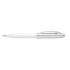 Sheaffer 100 White Lacquer Ballpoint Pen with Chrome Trim
