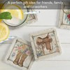 Thirstystone Rosewood Ranch 4-Pack Assorted Tumbled Tile Stone Coasters with