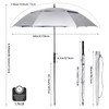 G4Free Vented UV Golf/Beach Umbrella 68" Arc, Auto Open Oversize