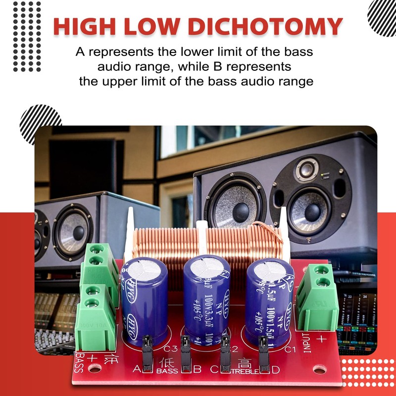 Happysnow YLY-2088 Audio Frequency Divider 400 W Adjustable 2 Way