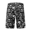 FT FENTENG Mens Swim Trunks for Men, Black Skull Skeleton