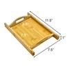 Bam & Boo - Natural Bamboo Serving Tray Stylized with