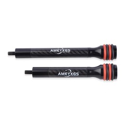6/8/10/12 Inch Archery Bow Stabilizer Carbon Fiber Balance Bar Rod Side Rod Stabilizer Dampen Weight for Compound Bow Recurve Bow Accessory (12 inch)