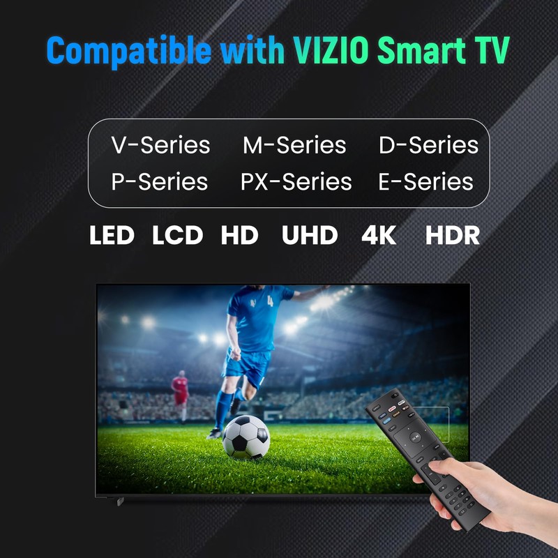 2 Pack Remote XRT136 for VIZIO Smart TV, FlyCoco Universal