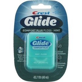 Oral-B Glide Pro-Health Comfort Plus Dental Floss, Mint, 43.7-Yard Dispenser, Pack of 6