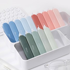 5 PCS Correction Tape,98.4ft Length Corretion Tape, White Applicator Out for Instant Corrections Gradient Color Fast Dry White Correction Tape-Green