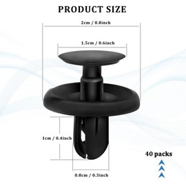 Kutyun 40Pcs Engine Under Cover Push-Type Retainer Clips, Quality Nylon Engine Splash Shield Fender Liner Trunk Lid Trim Replacement for Lexus Toyota 90467-07201