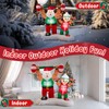 Shappy 6 ft Santa Inflatable Weight Lifting Xmas Decor LED,