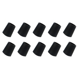 METALLIXITY 12pcs 8mm Diameter Chair Leg End Covers Rubber Furniture Mats Furniture Feet Caps Floor Protectors for Sofa Table Patio Chair Black