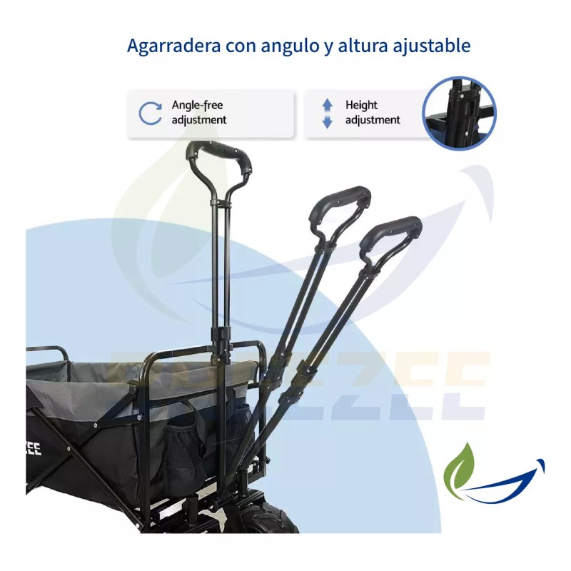 Breezee Market Carrito Compras Vagón Plegable Portátil Multiusos Resistente