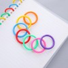 Plastic Loose-Leaf Binder Ring, 50Pcs Red Round Book Ring Clips