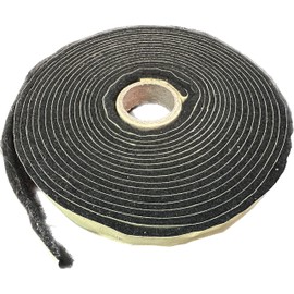 Total Control Black High Temp BBQ Smoker Gasket, Self Stick - Self Stick (3/8" X 1/8" X 15 Feet)