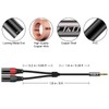 J&D 3.5mm 1/8 inch to Dual XLR Y Splitter Cable,