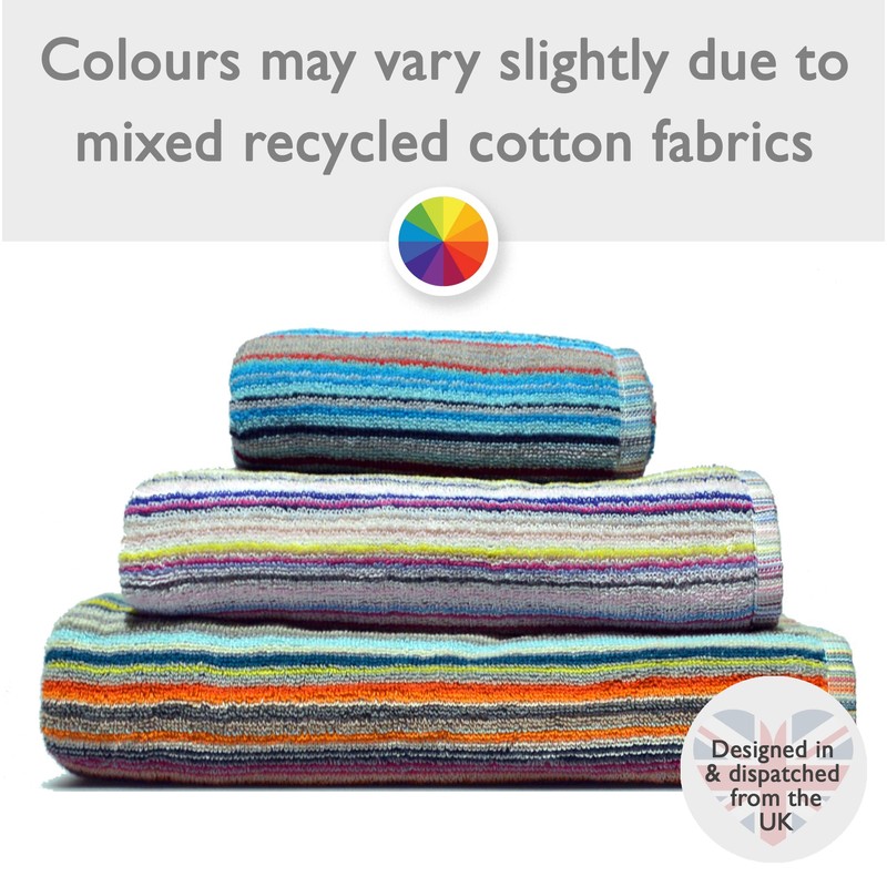 Odyssey Stylish & Attractive 100% Cotton Colourful Remnant Stripe Absorbent