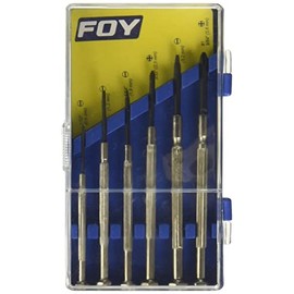 Foy 141616 Juego de destornilladores de precisión combinados, 6 piezas