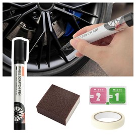 Wheel Scratch Repair Kit,Car Repair Rim Paint for Quick Wheel Scratch Fix Wheel Repair Kit Curb Rash,Professional Car Accessories Rim Scratch Repair Kit Fit Most Cars
