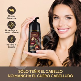 Kaisasa Shampoo Con Aceite De Argn Tinte Cubre Canas 2 Pzs                                                                                            