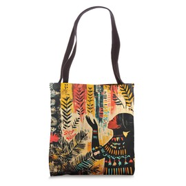 Woman In Nature Spirit Silhouette Art Tote Bag