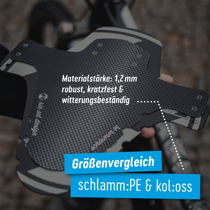 RIESEL DESIGN® Mudguard Set (1 x Mud: PE + Col:oss)