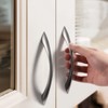 JIASENBAO 5 Pack Brushed Nickel Cabinet Pulls 5 Inch Arch