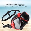 Swimming Snorkeling Goggles HD Waterproof Antifog Diving Goggles With Nose