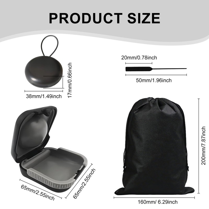 atnayo 4 Pcs Hearing Aid Case Set, Waterproof Compact Hearing