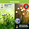 Flumy Solar Lights Outdoor Waterproof 2 Pack, Upgraded Outdoor Firefly
