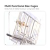 NIIIYTYB Bee Clip 2 Pcs Plastic Bee Queen Clips Transparent