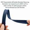 25ft-1/4inch PET Expandable Braided Sleeving Wire Loom Cable Sleeves Automotive