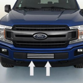 ChromeParts CHROME LOWER GRILLE BUMPER TRIM For FORD F150 2015 2016 2017 2018 2019