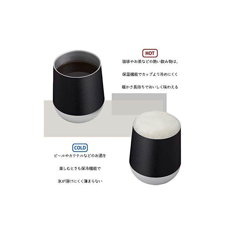 Gowell TS-1409-009 Round Tumbler, Vacuum Insulated, Stainless Steel, Thermo, Cold