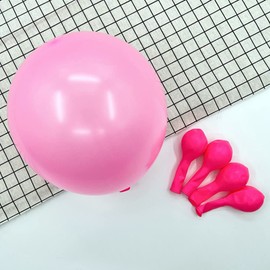 Abbaoww 100 Pcs Pink Balloons 10 Inch Strong Latex Balloons for Party Decoration, Birthday, Wedding, Anniversary, Christmas and Arch Supplies