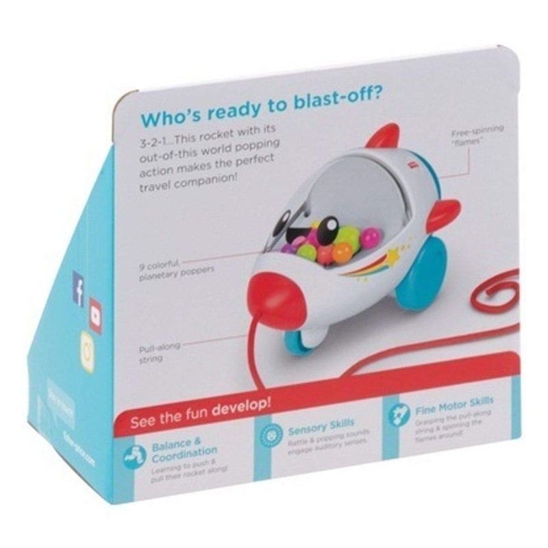 Fisher-Price GCV74 Rolling Rocket, Multicoloured, 1 Stück (1er Pack)