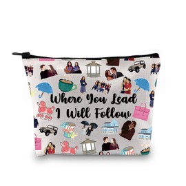 Zuo Bao Gilmore Inspired Gift Where You Lead I Will Follow Makeup Bag Gilmore Song Lyrics Gift (Where You Lead)