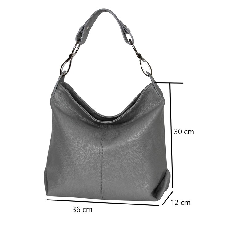 AmbraModa GL033 Women's Genuine Leather Handbag Shoulder Bag - Green