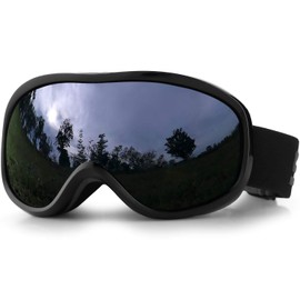 SPOSUNE Ski Goggles 100% UV400 Protection Skiing Goggle with Anti-Fog Spherical Dual Lens,OTG Snow Snowboard Goggles for Men Women Youth,Helmet Compatible Windproof Impact Resistant