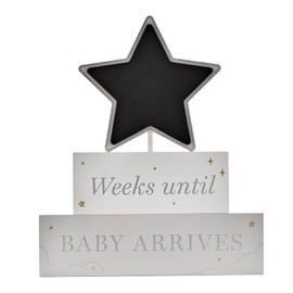 Widdop and Co Bambino Weekly Star Countdown Plaque Weeks Until Baby Arrives