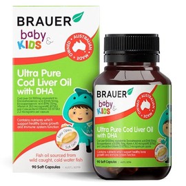 Brauer Baby & Kids Ultra Pure Cod Liver Oil 90Scaps