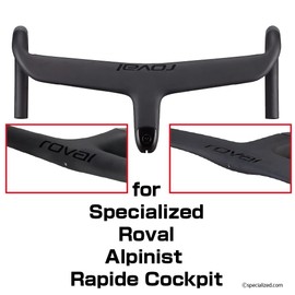 [Rec-Mount] Specialized (Roval Rapide Cockpit) Handle-only Type α Combo Mount (Models Compatible with 14 Brands) [ROVAL1αW+GP] Compatible with Garmin Cat Eye, Pioneer, Leatherine, Wahoo, Brighton,