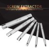 Fafeicy Stripped Screw Remover, Tap Extractor Set, High Speed Steel