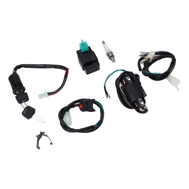 Kill Switch Ignition Coil CDI Spark Plug Wiring Harness Kit