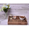 STORE INDYA Rustic Large Wooden Serving Tray Platter for Tea