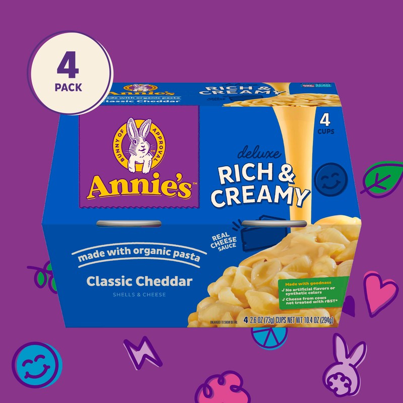Annie's Classic Cheddar Deluxe Rich and Creamy Mac and Cheese