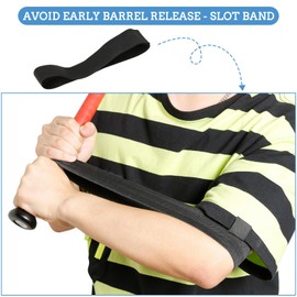 GIURKUU Baseball Swing Training Bands,2 Pack Effective Swing and Hitting Trainer Aids, Perfect Softball & Baseball Training Equipment for Beginners