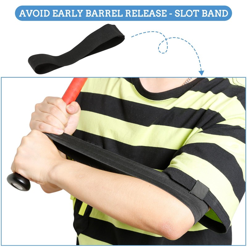 GIURKUU Baseball Swing Training Bands,2 Pack Effective Swing and Hitting