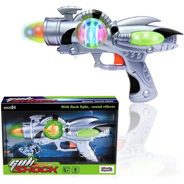 Galactic Space Infinity Blaster Pistol Toy Gun for Kids with Flashing Lights and Blasting FX Sounds (Edition 1)