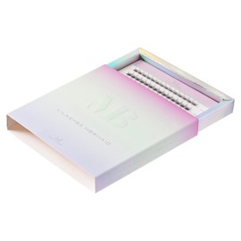 MANY BEAUTY False Eyelash Clusters "Mermaid" Pack of 140 - Single Eyelash Extensions Set 8-14 mm - Cluster Lashes for Eyelash Extension - V-Braiding Artificial Eyelashes (CC)