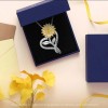 Joyeria Mujer Collare De Plata 925 Collares Girasol Dijes