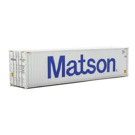 Walthers SceneMaster 40' Hi-Cube Corrugated-Side Container-Matson (Gray, Blue) 949-8263 HO Scale Model Railroad - Freight Model