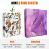 Mini 3 Ring Binder 5.5 x 8.5, 1 Inch Binder,